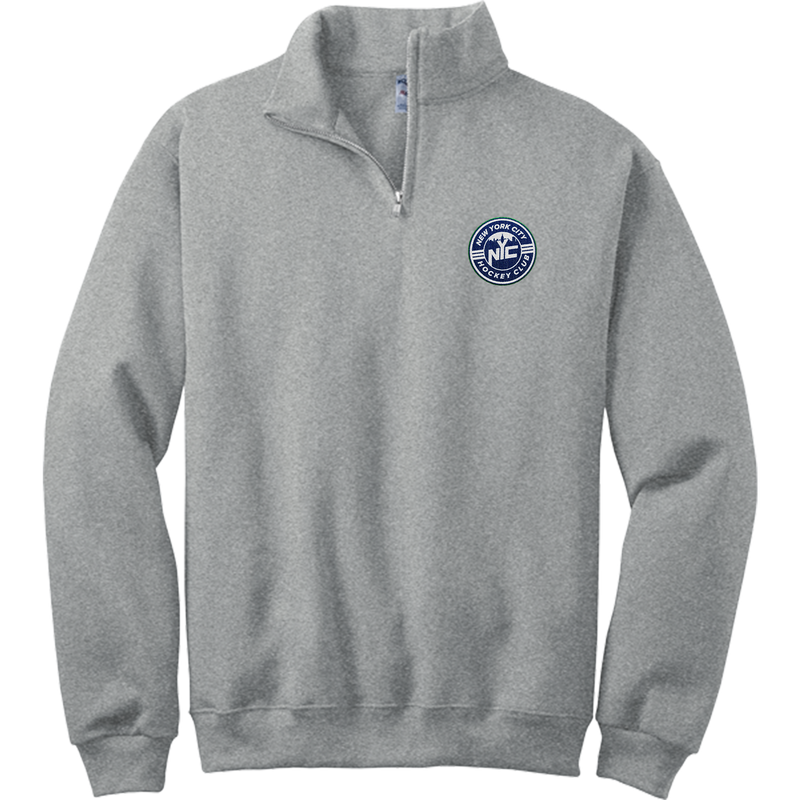 NYC Hockey Club NuBlend 1/4-Zip Cadet Collar Sweatshirt