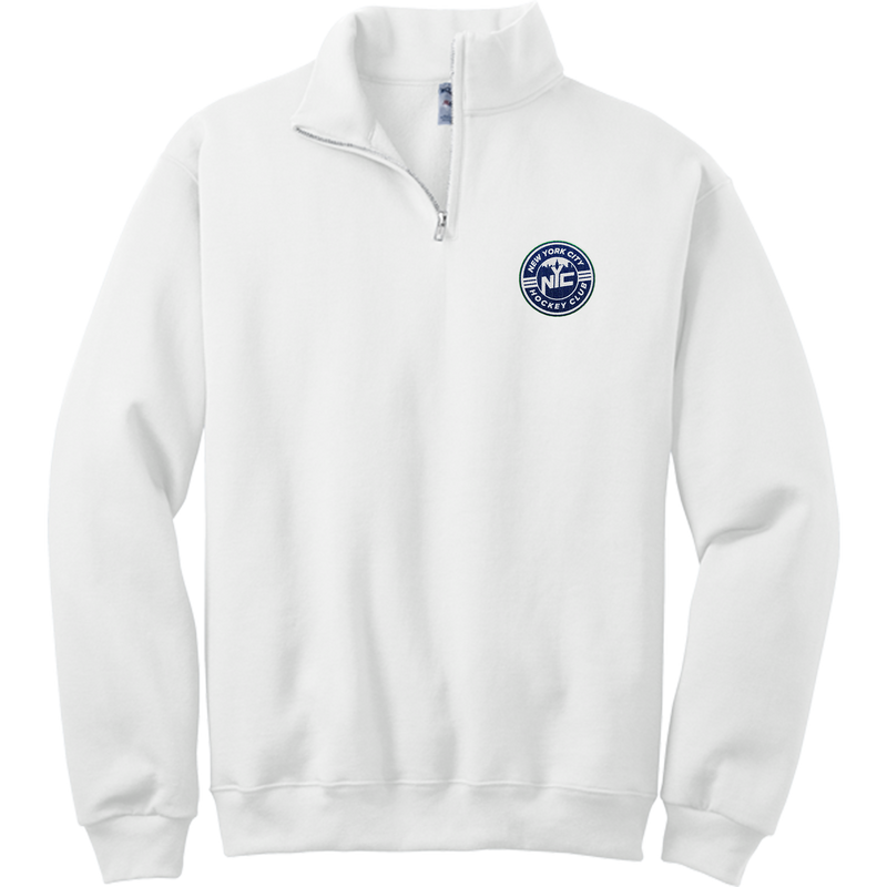 NYC Hockey Club NuBlend 1/4-Zip Cadet Collar Sweatshirt