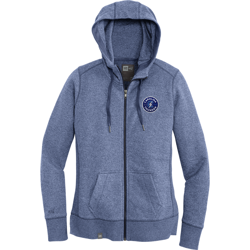 Carolina Thunder New Era Ladies French Terry Full-Zip Hoodie