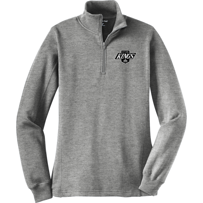 CT Oil Kings Ladies 1/4-Zip Sweatshirt