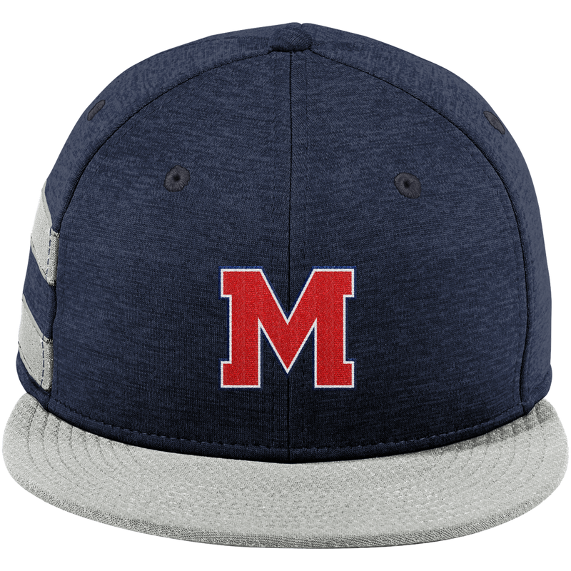 Mount St. Charles New Era Shadow Heather Striped Flat Bill Snapback Cap