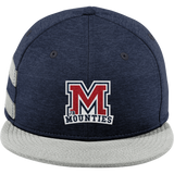 Jr. Mounties New Era Shadow Heather Striped Flat Bill Snapback Cap