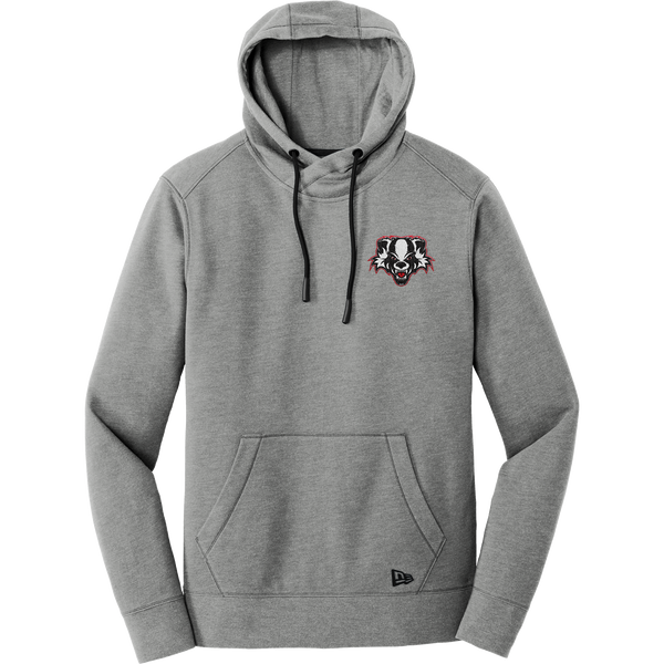 Scary Badgers New Era Tri-Blend Fleece Pullover Hoodie