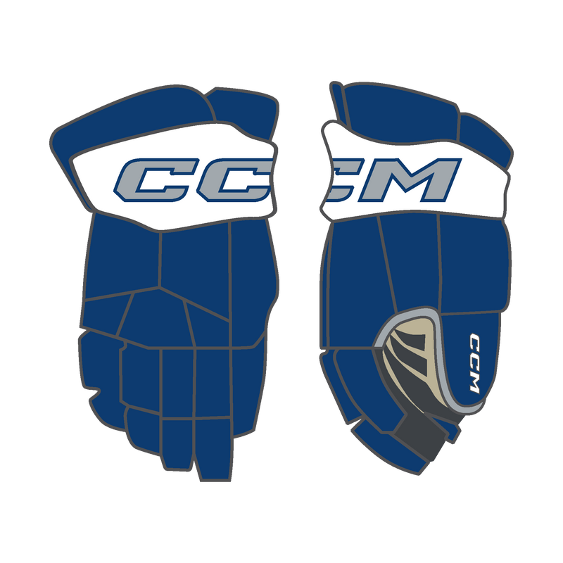 NJ Jets CCM 85C Custom Gloves Junior