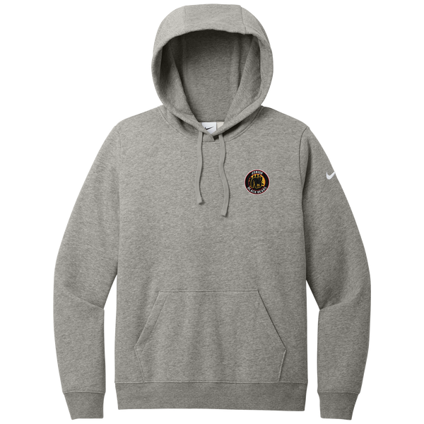 MD Jr. Black Bears Nike Women's Club Fleece Sleeve Swoosh Pullover Hoodie