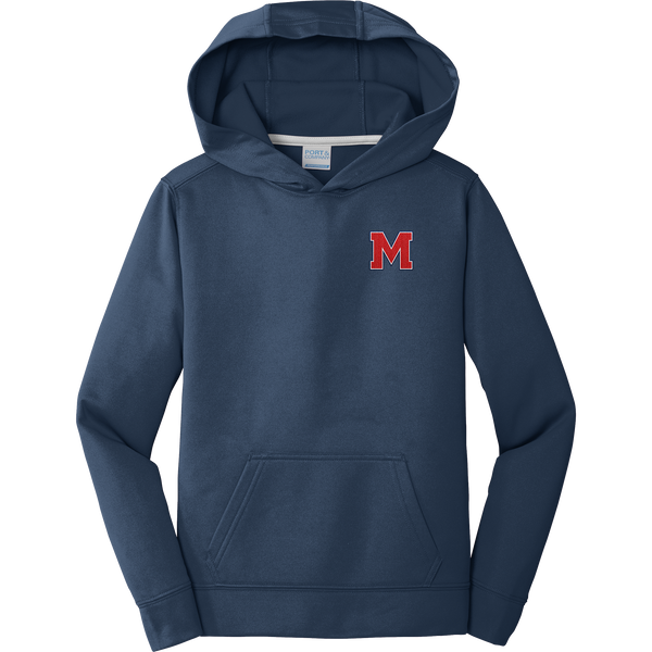 Mount St. Charles Youth Performance Fleece Pullover Hooded Sweatshirt