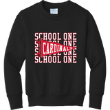 School One Elementary Youth Pennant Fleece Crewneck Sweatshirt