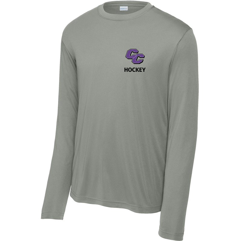 Curry College (Bleed Purple Hockey) Long Sleeve PosiCharge Competitor Tee