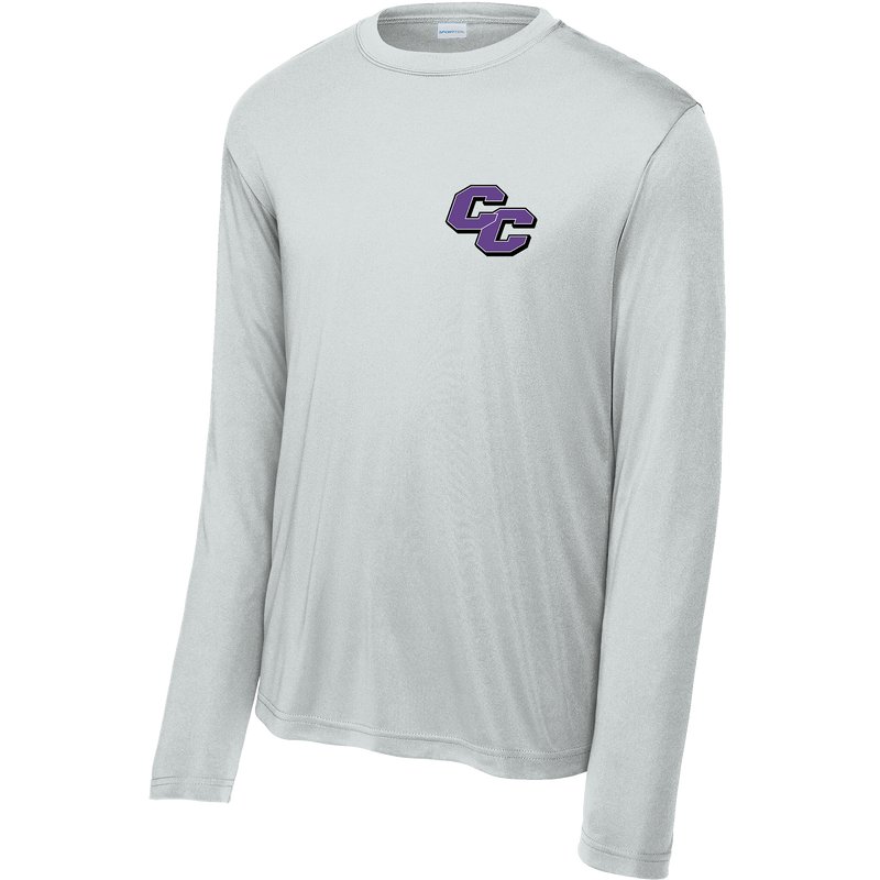 Curry College (Bleed Purple CC) Youth Long Sleeve PosiCharge Competitor Tee