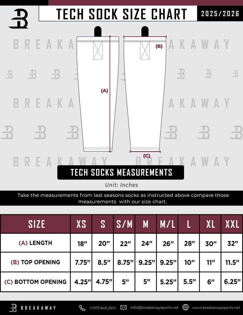 Biggby Coffee Hockey Club Tier 3 Sublimated Tech Socks