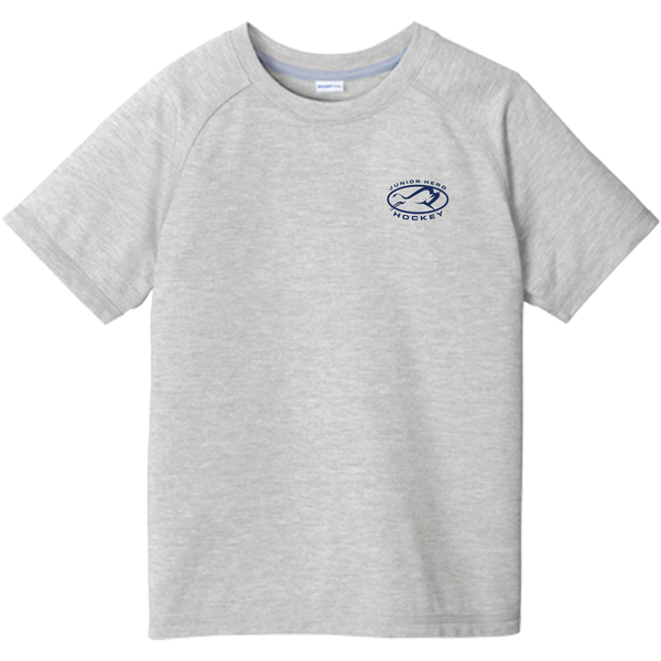 Jr. Herd Youth PosiCharge Tri-Blend Wicking Raglan Tee